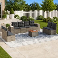 Your Friendly 9-Piece Outdoor Sofa Set Awaits