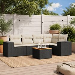 Your Ideal 6 Piece Black Rattan Sofa Set for the Outdoors