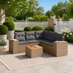 Garden Sofa Set - 6 Pieces for Your Outdoor Enjoyment