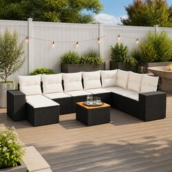 Friendly 9 Piece Garden Sofa Set for Your Outdoor Space