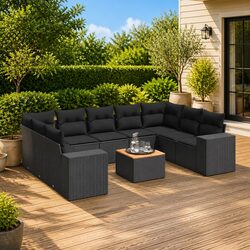 Your Friendly 10-Piece Garden Sofa Set Awaits