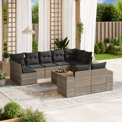 Your Perfect 10-Piece Grey Sofa Set for Outdoor Fun
