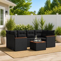 Friendly 7 Piece Garden Sofa Set for Your Outdoor Enjoyment
