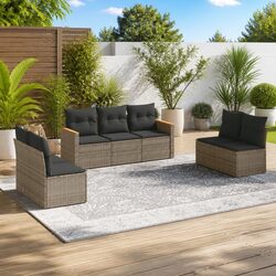 Cozy 7-Piece Garden Sofa Set with Modular Design
