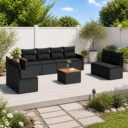 Create a Cozy Outdoor Space with This 9 Piece Sofa Set