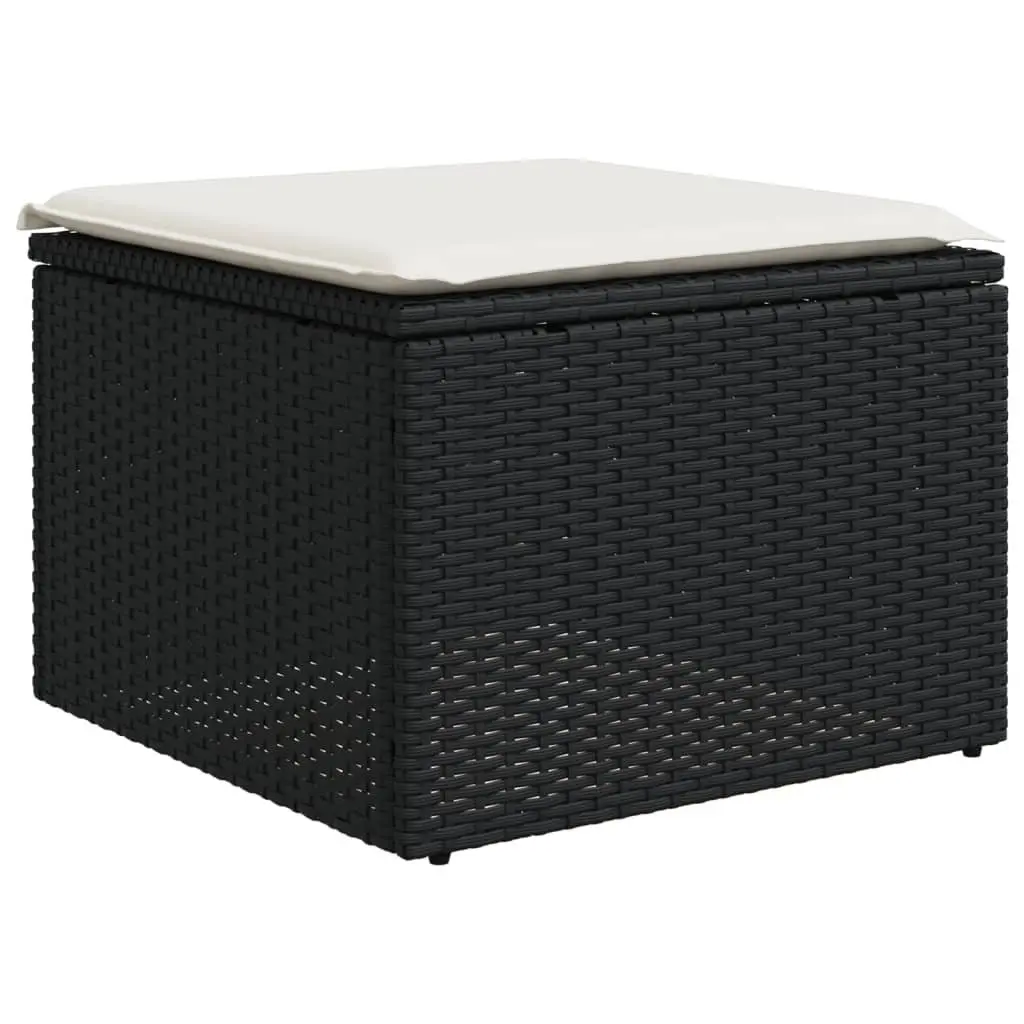 Outdoor Garden Sofa Set 4 Piece Lounge Furniture Patio Rattan Seating Black