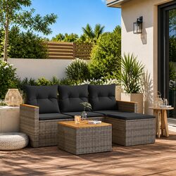 Get Cozy Outdoors with a 5 Piece Garden Sofa Set
