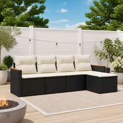 Friendly 5-Piece Garden Sofa Set for Outdoor Comfort