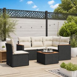 Friendly 6-Piece Modular Sofa Set for Your Patio