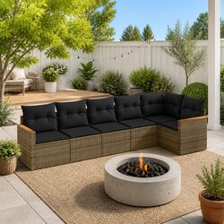 Your Perfect Garden Sofa Set: 6-Piece Modular Seating
