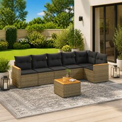 Your Perfect 7 Piece Grey Garden Sofa Set Awaits