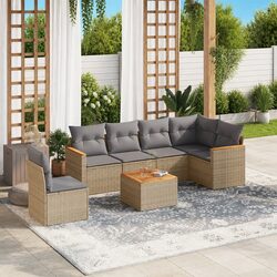 Enjoy Your Outdoor Space with This 7 Piece Sofa Set