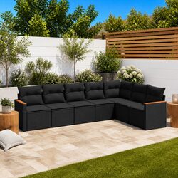 Your Friendly 7-Piece Garden Sofa Set Awaits