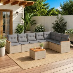 Friendly 8-Piece Garden Sofa Set for Relaxing Outdoors