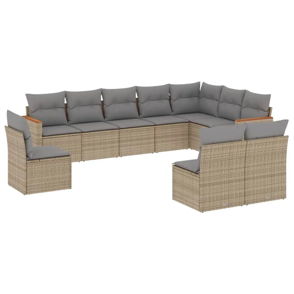 10-Piece Sofa Set for Outdoor Relaxation