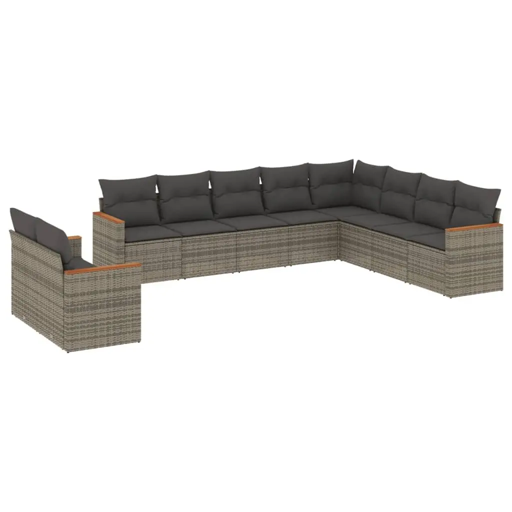 10-Piece Garden Sofa Set for Relaxing Outdoors