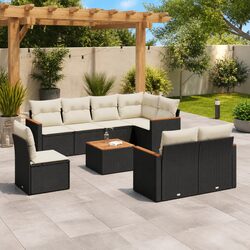 Friendly 9-Piece Garden Sofa Set for Your Patio