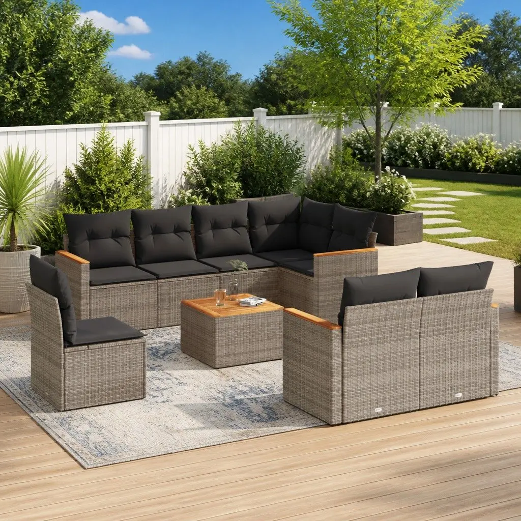9 Piece Outdoor Sofa Set