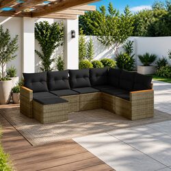 Friendly 7 Piece Garden Sofa Set for Your Patio