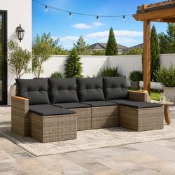Your Ideal 6 Piece Grey Garden Sofa Set