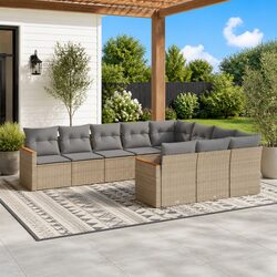 Create Your Perfect Outdoor Space with a 10-Piece Sofa Set
