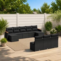 Friendly 10-Piece Garden Sofa Set for Your Outdoor Needs