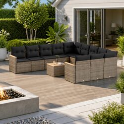 Friendly 12-Piece Garden Sofa Set for Your Space