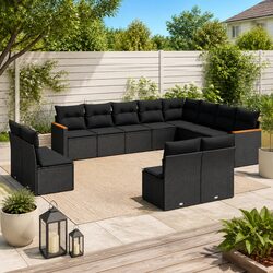 Friendly and Functional 12 Piece Outdoor Sofa Set