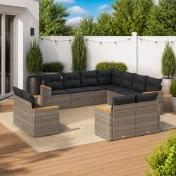 Enjoy Outdoor Comfort with This 11-Piece Garden Sofa Set