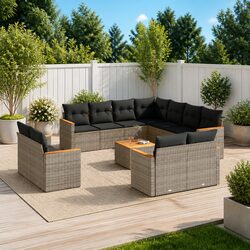 Your Outdoor Comfort Awaits with This 12-Piece Sofa Set