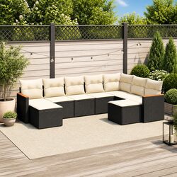 Friendly 9 Piece Garden Sofa Set for Your Outdoor Needs