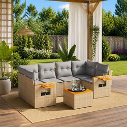 Friendly 7-Piece Outdoor Sofa Set for Your Relaxation