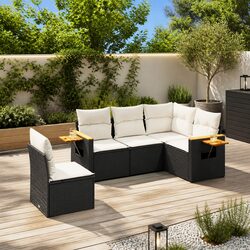 You'll Love This 5-Piece Black Garden Sofa Set