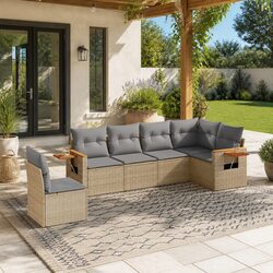 Create a Cozy Space with a 6-Piece Garden Sofa Set
