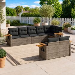 Friendly 8-Piece Modular Garden Sofa Set for You