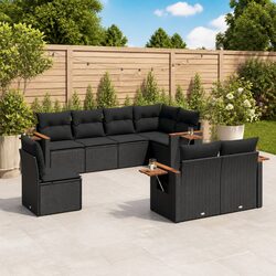 Your New Favorite Outdoor Sofa Set: 8 Pieces in Black