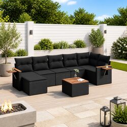 Friendly 8 Piece Modular Garden Sofa Set with Cushions