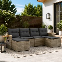 Friendly 6-Piece Garden Sofa Set for Your Patio