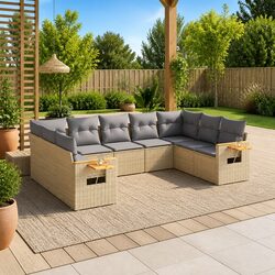 Create Your Outdoor Haven with 9 Piece Sofa Set
