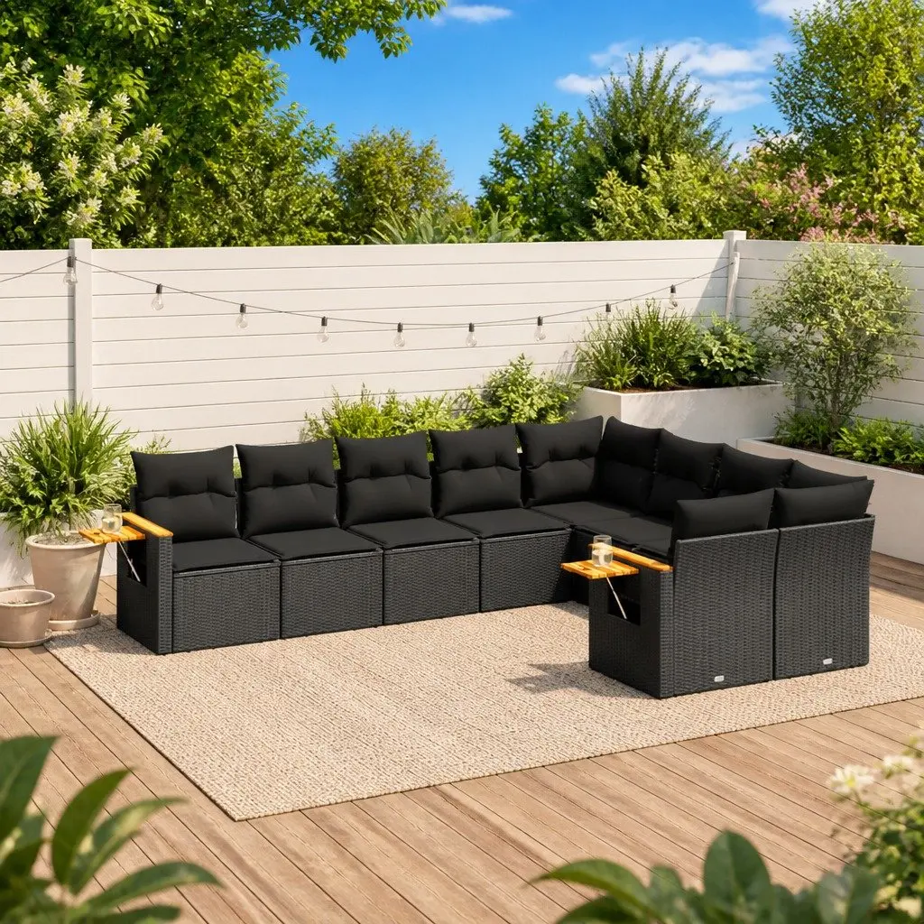 9 Piece Modular Garden Sofa Set
