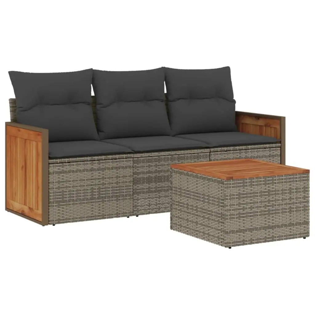 4 Piece Modular Garden Sofa Set