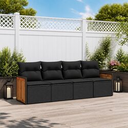 Your New Favorite Outdoor Sofa Set: 4 Pieces in Black