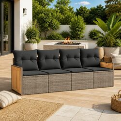 Create a Cozy Outdoor Space with This 4 Piece Sofa Set