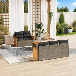 Make Your Outdoor Area Cozy with This 6-Piece Sofa Set
