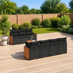 Friendly 8 Piece Outdoor Sofa Set with Cushions