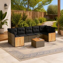 Create a Cozy Patio with This 8-Piece Sofa Set