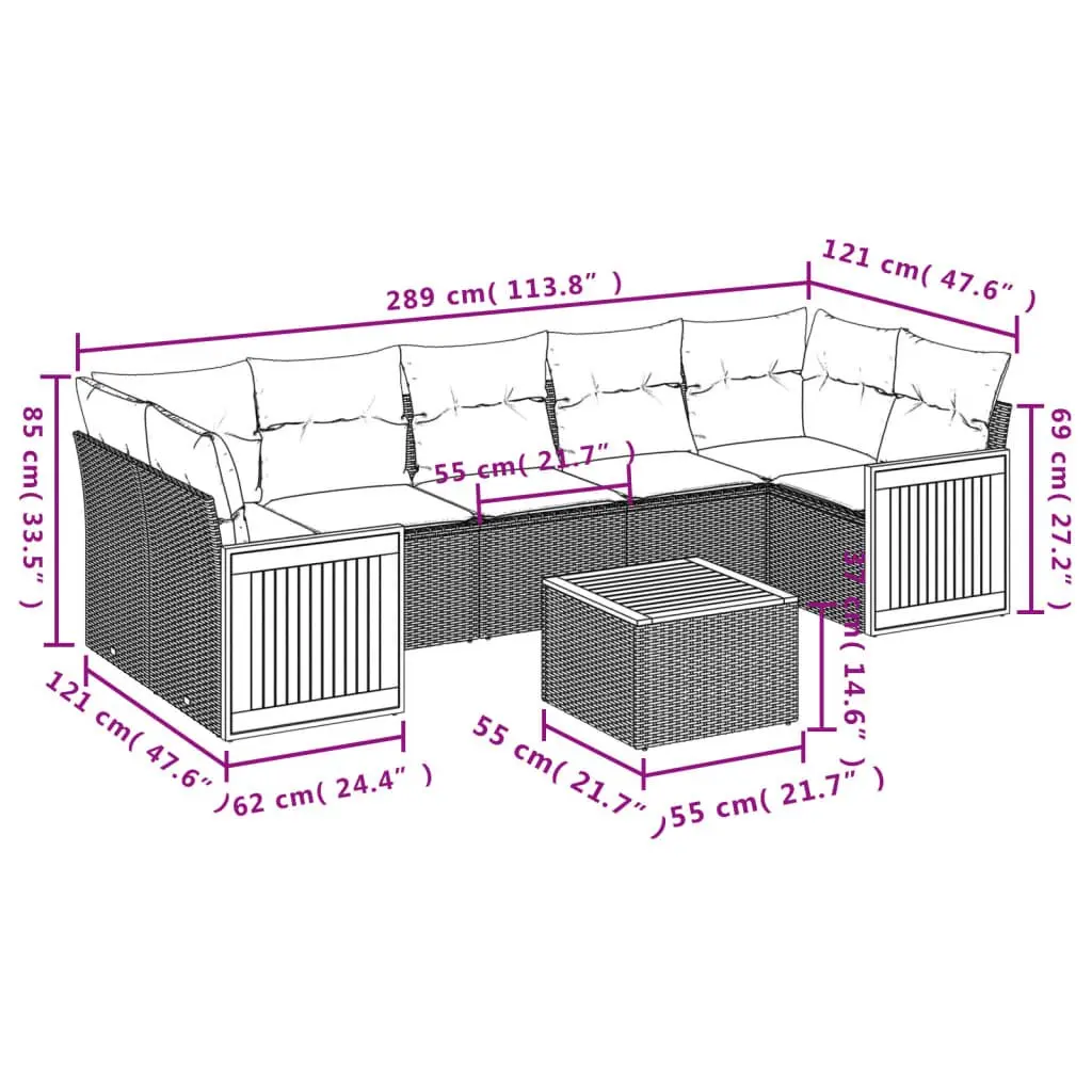 8-Piece Sofa Set