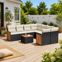 Your Ideal 9 Piece Garden Sofa Set for Outdoor Enjoyment