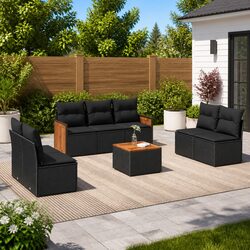 Relax in Style with Your 8 Piece Garden Sofa Set