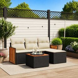 Your New Favorite Garden Sofa Set: 5 Pieces with Cushions